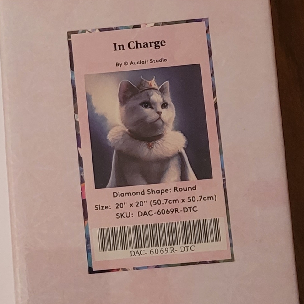 *UnOpened* In Charge Kitty Cat Diamond Painting